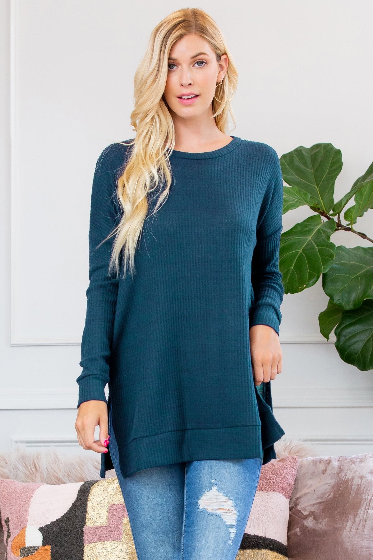Sweter z termicznej dzianiny