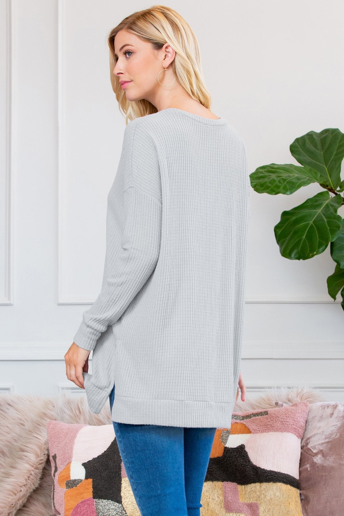 Sweter z termicznej dzianiny
