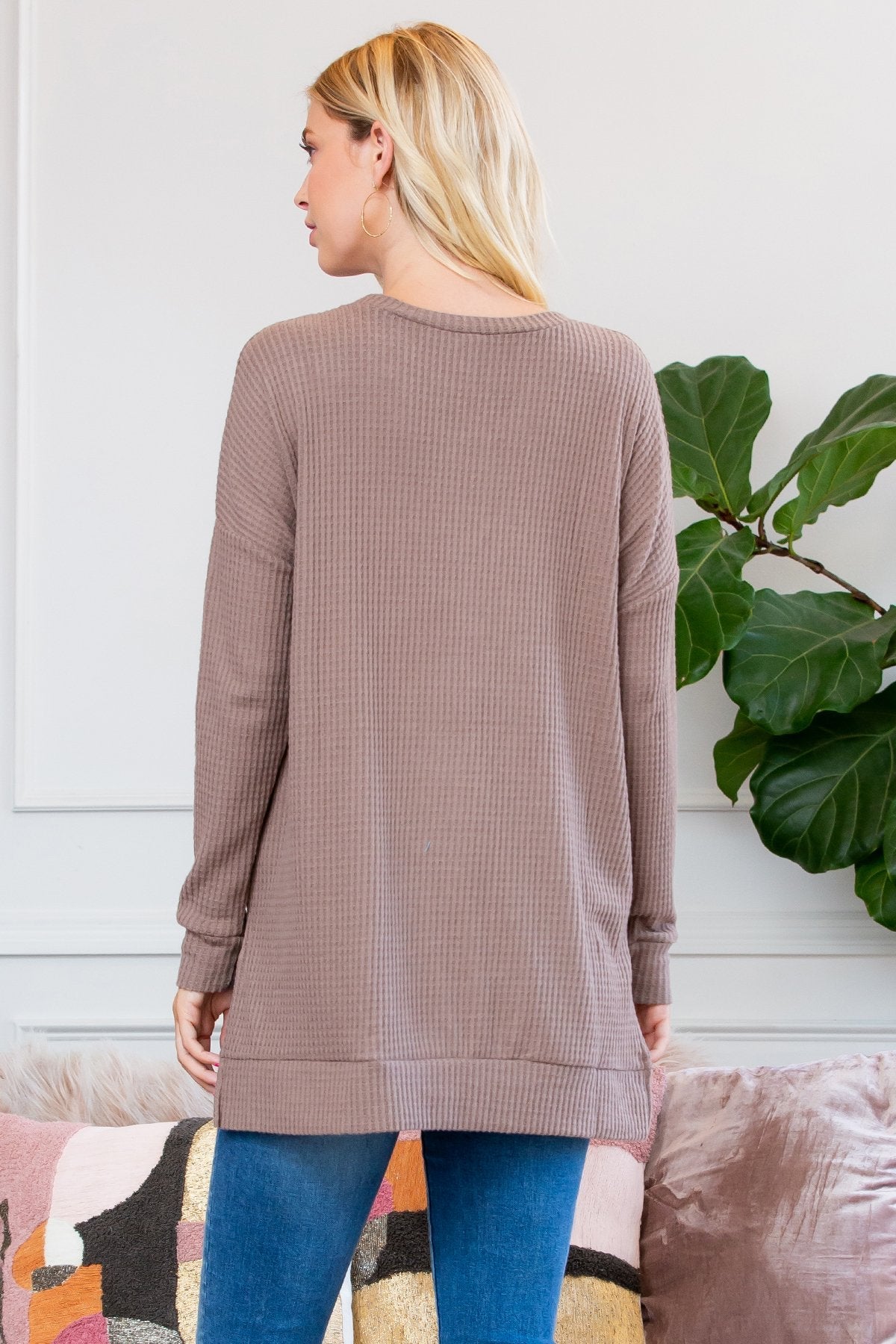 Sweter z termicznej dzianiny
