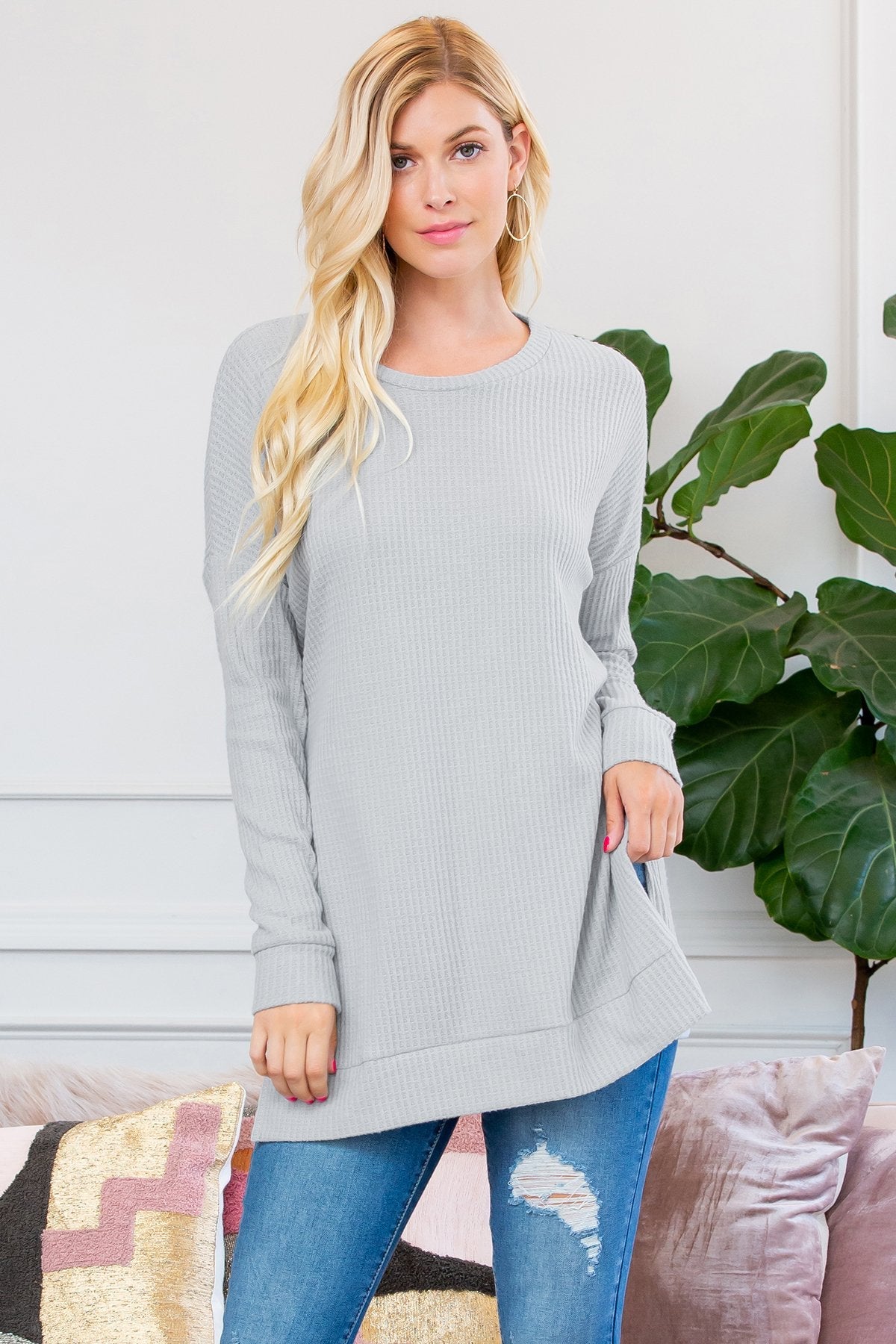 Sweter z termicznej dzianiny