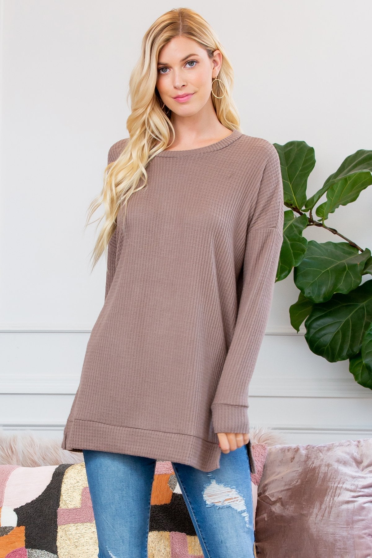 Sweter z termicznej dzianiny